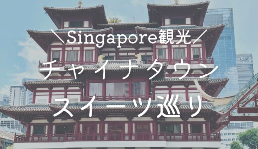 【チャイナタウン】シンガポールでスイーツ女子旅♪【かき氷・エッグタルト・中国茶・コーヒー】